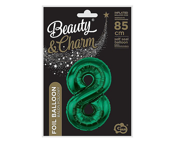 GOD BALON FOLIE ALUMINIU Number 8, bottle green, 85cm CH-B8B8 [3]