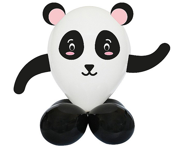 GOD SET BALON SMART Cute Animals - Panda, 13-30cm, 7pcs GZ-UZPA [1]