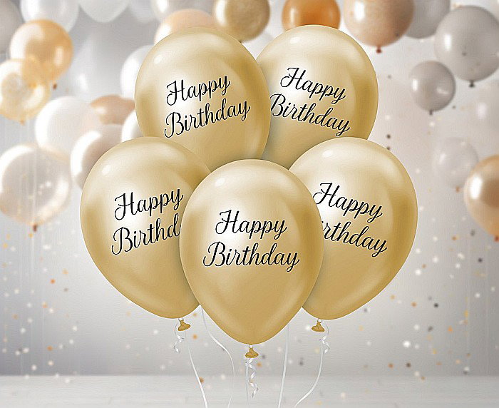 GOD BALOANE Happy Birthday, platinum l. gold, 5/SET GZ-ZHB5 [3]