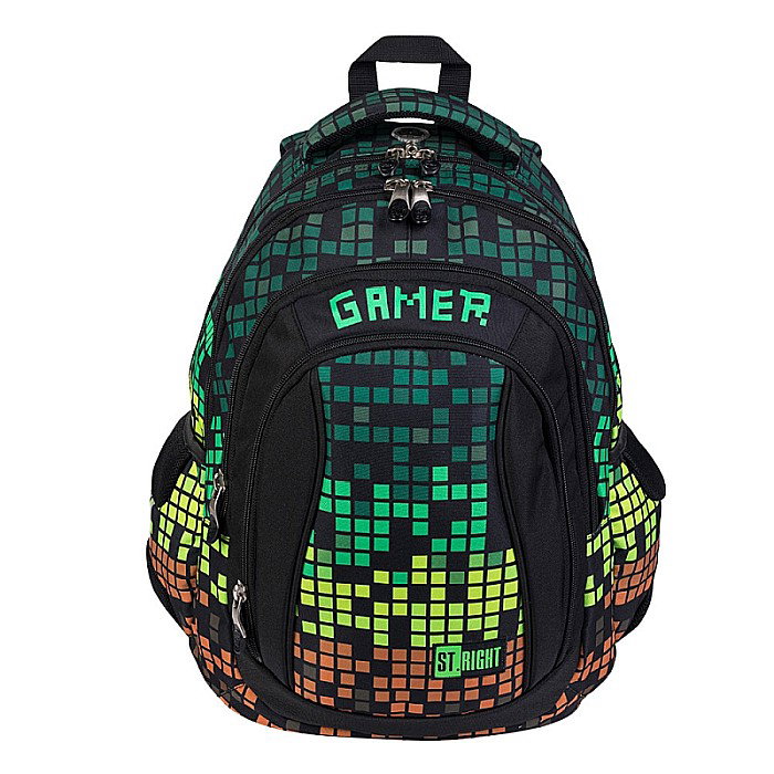 RUCSAC SCOLAR ST.RIGHT 4 COMPARTIMENTE PIXEL GAMER BP-04 645747 [1]