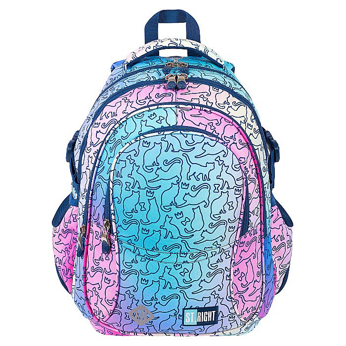 MA RUCSAC SCOLAR ST.RIGHT 4 COMPARTIMENTE OMBRE CATS BP-01 664656 [1]