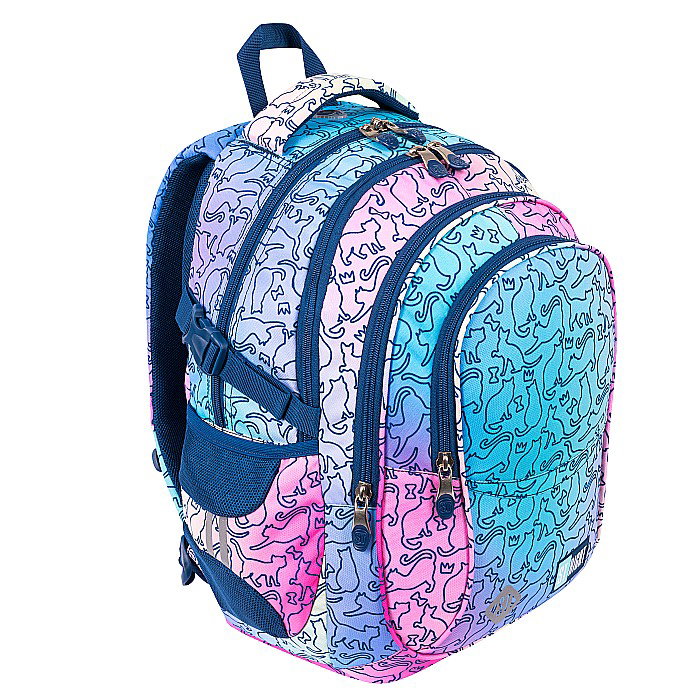 MA RUCSAC SCOLAR ST.RIGHT 4 COMPARTIMENTE OMBRE CATS BP-01 664656 [2]