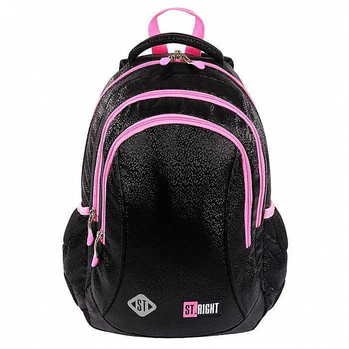 MA RUCSAC SCOLAR ST.RIGHT 3 COMPARTIMENTE BLACK GLITTER BP-26 665356 [1]