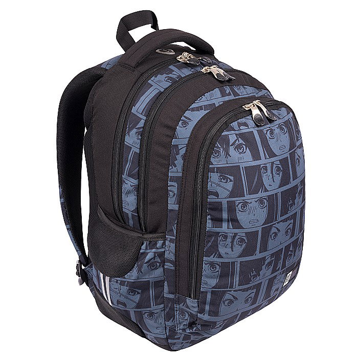 MA RUCSAC SCOLAR ST.RIGHT 3 COMPARTIMENTE BLACK ANIME  BP-57 667886 [2]