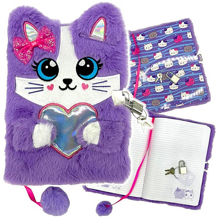 MA JURNAL CU LACAT 3D A5 MY LITTLE FRIEND VIOLET KITTY PUF 96 FILE 6689026 [2]