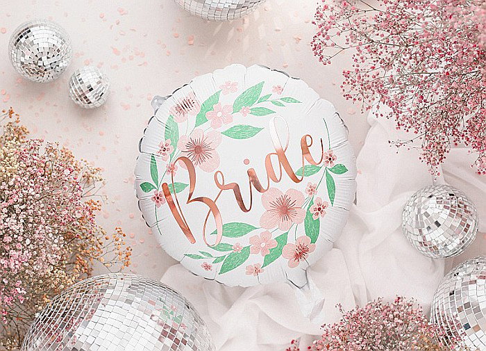 PD BALON FOLIE ALUMINIU Flower Bride, 45cm, white FB140 [2]