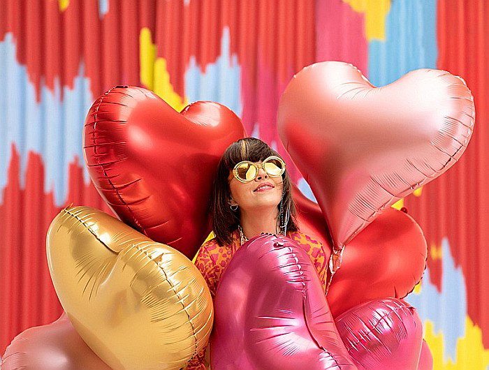 PD BALON FOLIE ALUMINIU Heart, 75x64.5cm, red FB141S-007 [1]