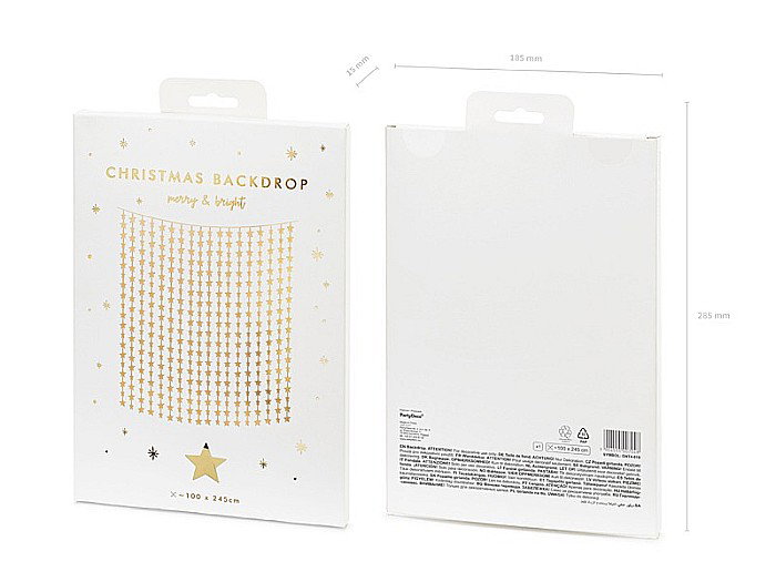 PD GHIRLADA DECOR CRACIUN STELUTE GOLD GNT4-019 [5]