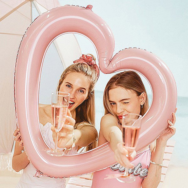 PD BALON FOLIE ALUMINIU Heart frame, 86x83.5cm, light pink FB207P-081J [1]