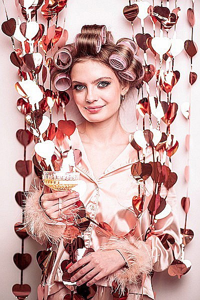 PD GHIRLANDA Hearts, rose gold, 100x245cm GNT5-019R [1]