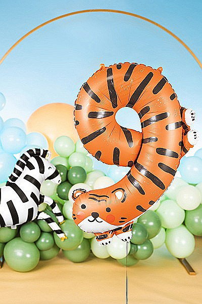 PD BALON FOLIE ALUMINIU Number 9 - Tiger, 64x87cm, mix FB163-9 [3]