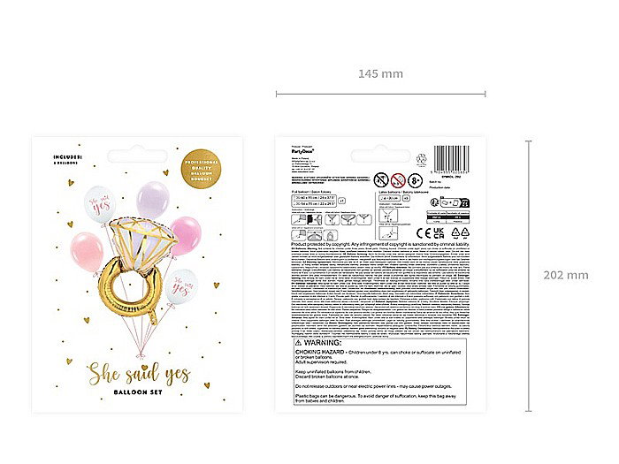 PD BALOANE Balloon set Ring, mix, 6/SET ZB2 [5]