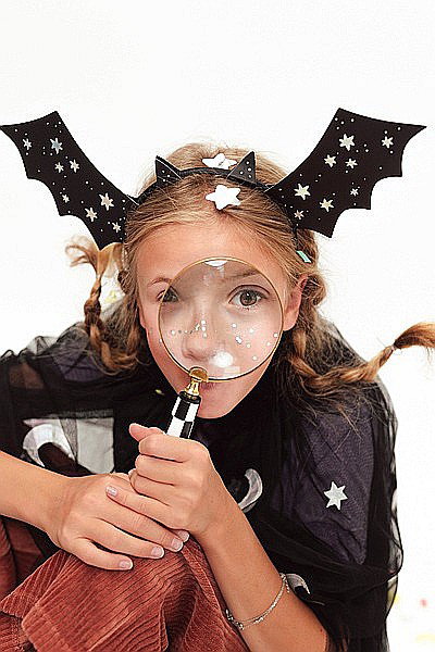 PD CORDELUTA, Headbands Bats, 23x30cm, black with holographic print, 4/set OP29 [2]