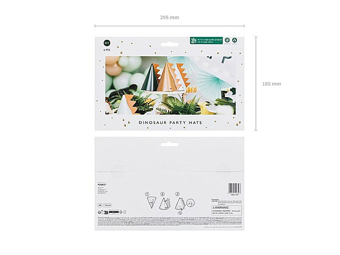 PD COIF DIN CARTON Dinosaurs, 14cm, mix 6/set CPP30 [4]