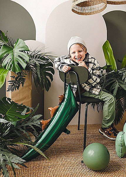 PD BALON FOLIE ALUMINIU Dinosaur tail, 79x35cm, mix FB222 [1]
