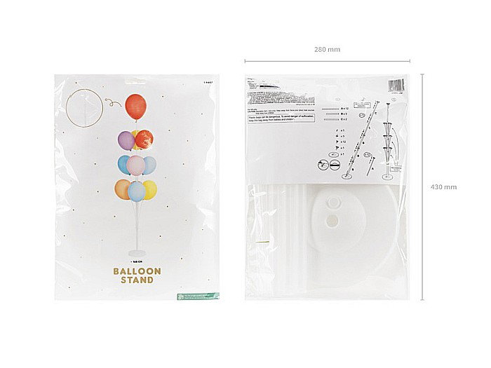 PD SUPORT DIN PLASTIC PENTRU BALOANE 160CM TRANSPARENT STB1 [3]