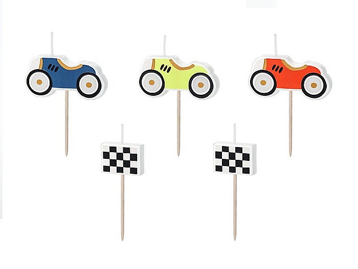 PD LUMANARI TORT Racing Cars, 2-3cm, mix 5/set SCS-18 [2]