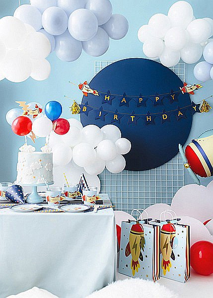 PD DECORATIUNI PENTRU TORT Balloon cake topper Plane, mix, 29cm KBT1 [3]