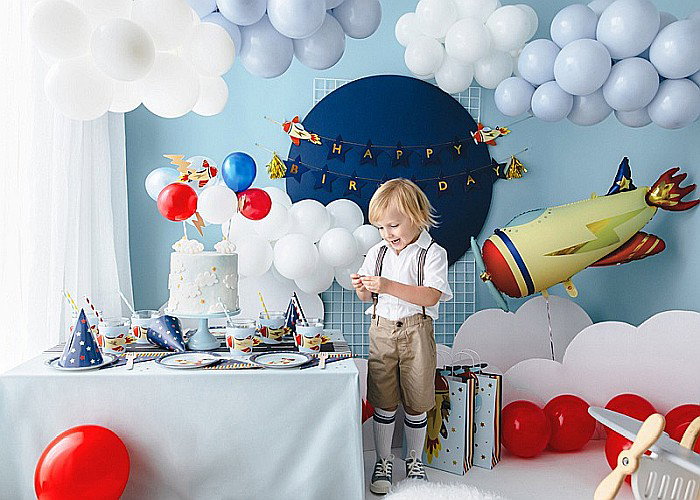 PD DECORATIUNI PENTRU TORT Balloon cake topper Plane, mix, 29cm KBT1 [5]