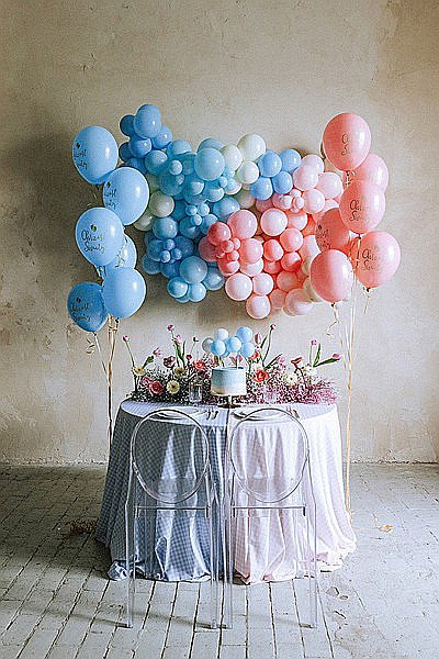 PD DECORATIUNI PENTRU TORT Balloon cake topper, blue, 29cm KBT3-001 [4]
