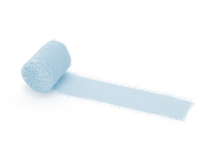 PD BANDA CHIFFON Ribbon chiffon, blue, 40mm/5m 3/set WJ40-011 [1]