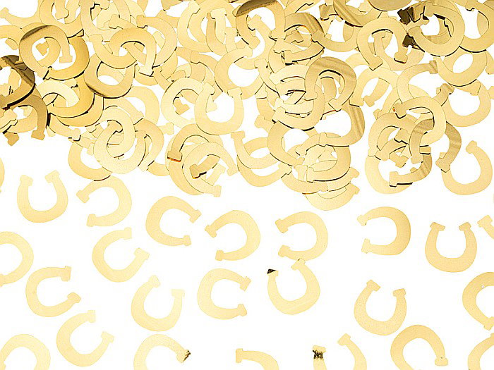 PD CONFETTI, Metallic confetti horses gold, 15g KONS4-019 [1]