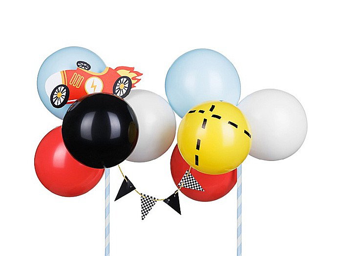PD DECORATIUNI PENTRU TORT Balloon cake topper Car, mix, 29cm KBT4 [1]
