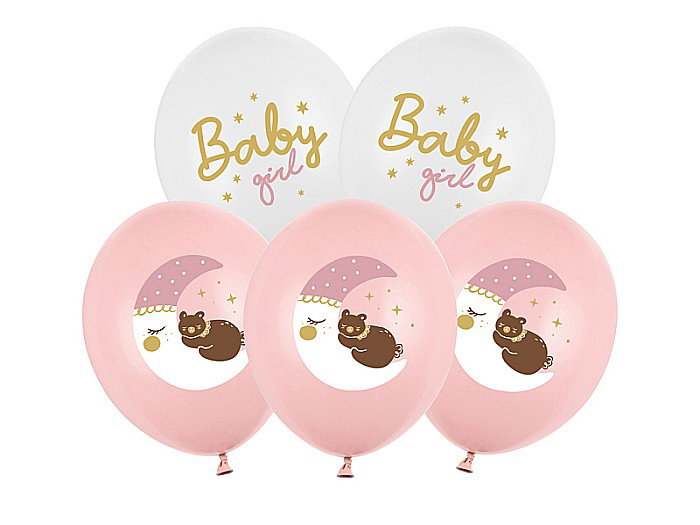 PD BALOANE Balloons 30cm, Baby girl, mix 6/set SB14P-337-000-6 [1]