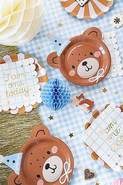 PD LUMANARI TORT Number 1, With Teddy bear, mix 7cm SCS-25-1 [3]