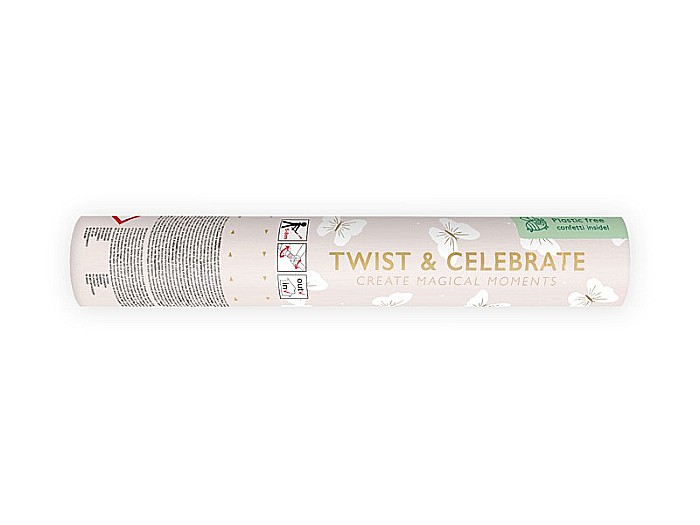 PD CONFETTI CANNON Butterfly, tube shooter, 20cm TUKBT20 [2]