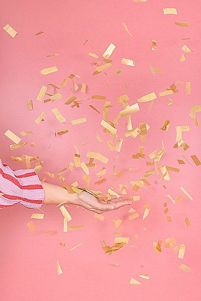 PD CONFETTI CANNON Gold streamers, tube shooter, 20cm TUKB20-019 [4]