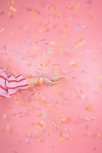 PD CONFETTI CANNON Pastel streamers, tube shooter, 20cm TUKN20-000P [4]