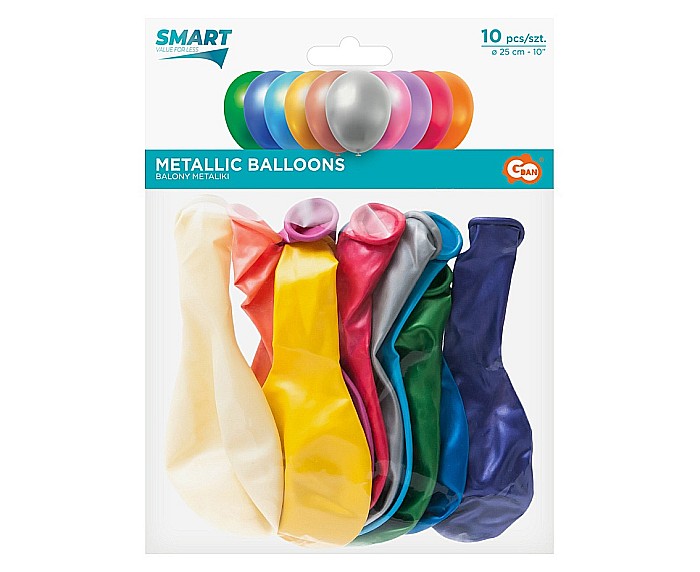 GOD BALOANE LATEX MAJA, 25cm, metallic colors, 10/set GZ-MA10 [2]