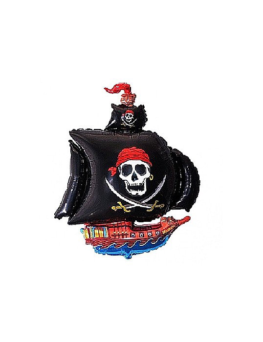 GOD BALON FOLIE ALUMINIU Pirate ship, 36cm, black 902669 [1]