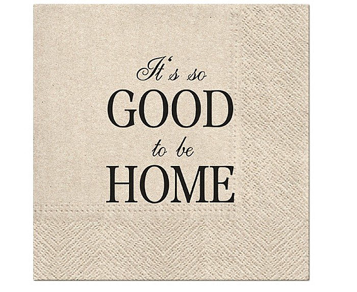 GOD SERVETELE PAW 33*33CM 20/SET IT'S SO GOOD TO BE HOME SDLE030800 [1]