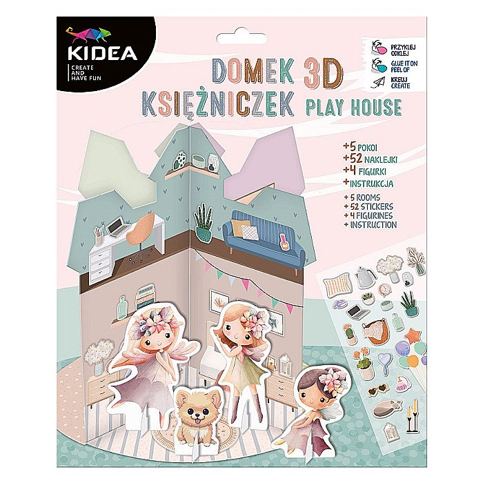 DE SET CREATIV CASUTA 3D PENTRU PAPUSI KIDEA KDOKKA [1]