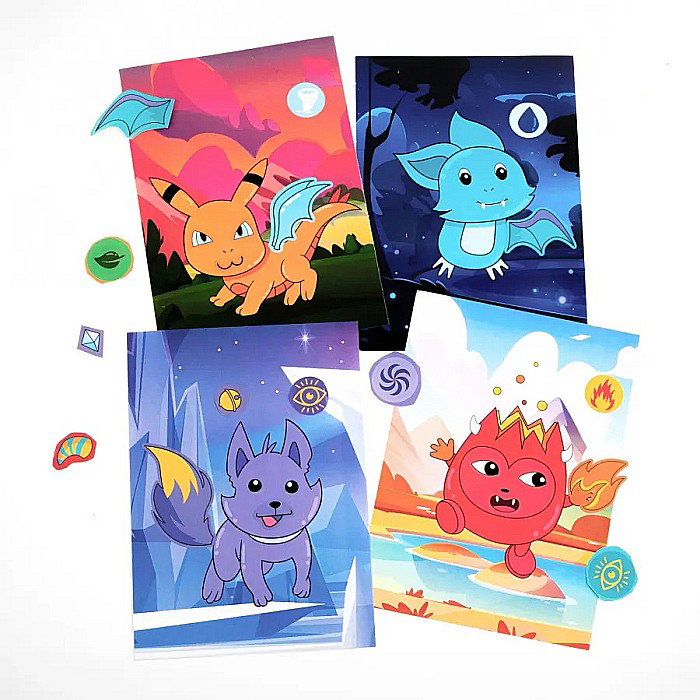DE SET CREATIV CU STICKERE SI DIAMANTE - CREEAZA-TI PROPRIILE CREATURI COSMICE KIDEA SKAKA [3]