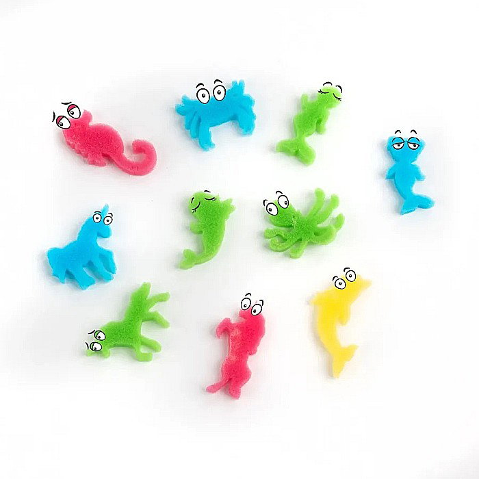 DE CAPSULE MAGICE CU ANIMALE MARINE CARE CRESC IN APA 12/SET KIDEA TKAF12KA [2]