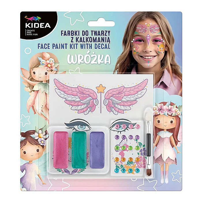 DE SET PICTURA PE FATA CU 3 CULORI, STICKERE SI DIAMANTE ZANA KIDEA FDTDKWKA [1]