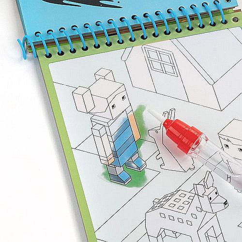 DE CARTE DE COLORAT CU MARKER MAGIC PENTRU DESEN IN APA GAME KIDEA MWKWNKA [2]