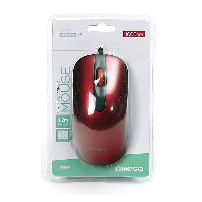 TEC MOUSE USB OMEGA 45268 ROSU OM0520R [1]