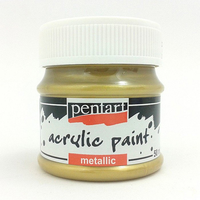 CA VOPSEA ACRILICA METALIZATA PENTART 50ML AUR ANTIC 2216 [1]