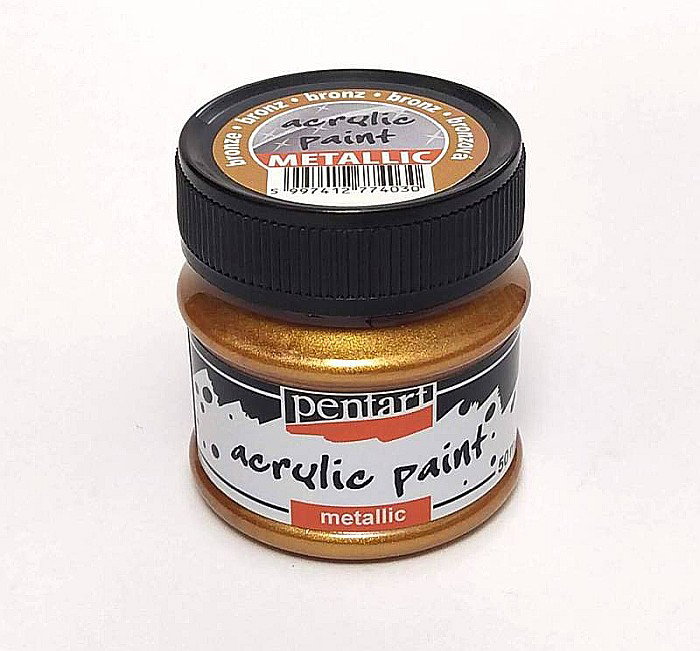 Vopsea Acrilica Metalizata Pentart Bronz 50ml [1]