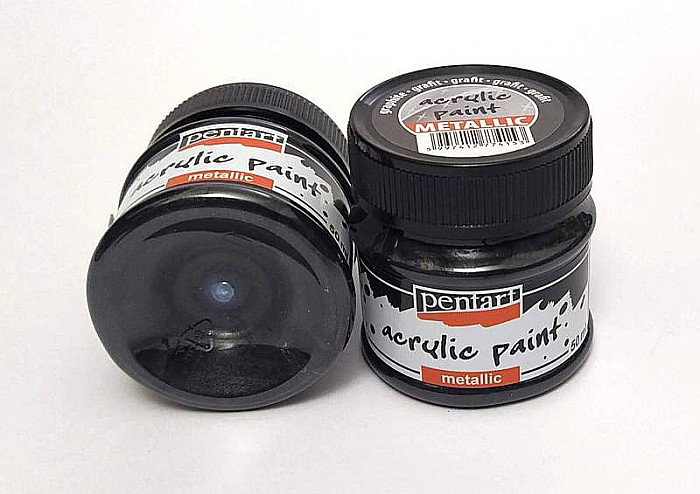 Vopsea Acrilică Metalizată Pentart Grafit 60ml | ipb.ro [1]