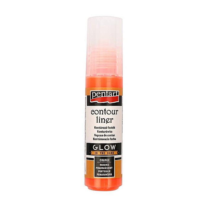 CA CONTUR FLORESCENT PORTOCALIU, GLOW IN THE DARK 20 ML [1]