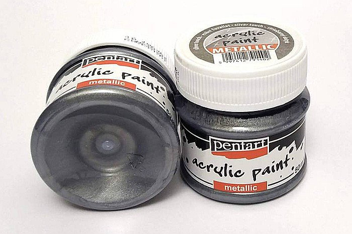 CA VOPSEA ACRILICA METALIZATA PENTART 50ML SILVER  29363 [1]