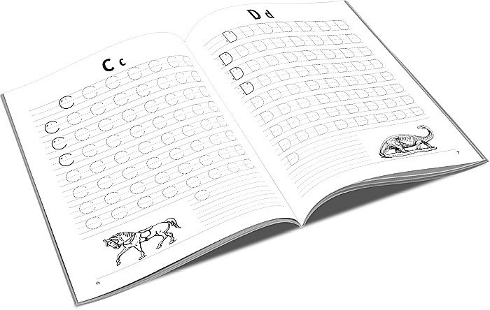 UP CAIET DE SCRIERE SI COLORAT A5 LITERE DE TIPAR PT CLASA PREGATITOARE [2]