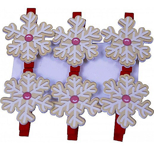LEG ACCESORII LEMN XMAS CLEME+FULG NEA 6/SET C3036 [1]