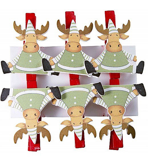 LEG ACCESORII LEMN XMAS CLEME+REN 6/SET C3038 [1]