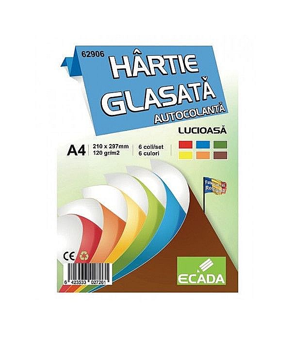 ADA HARTIE GLASATA A4  ECADA AUTOCOLANTA  6/SET 62906 [1]